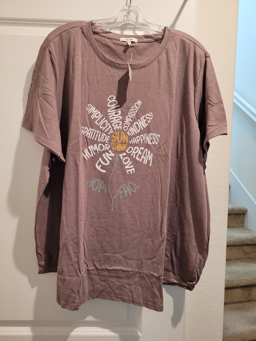 Maurices Women's Mauve Graphic Tee NWT 4X